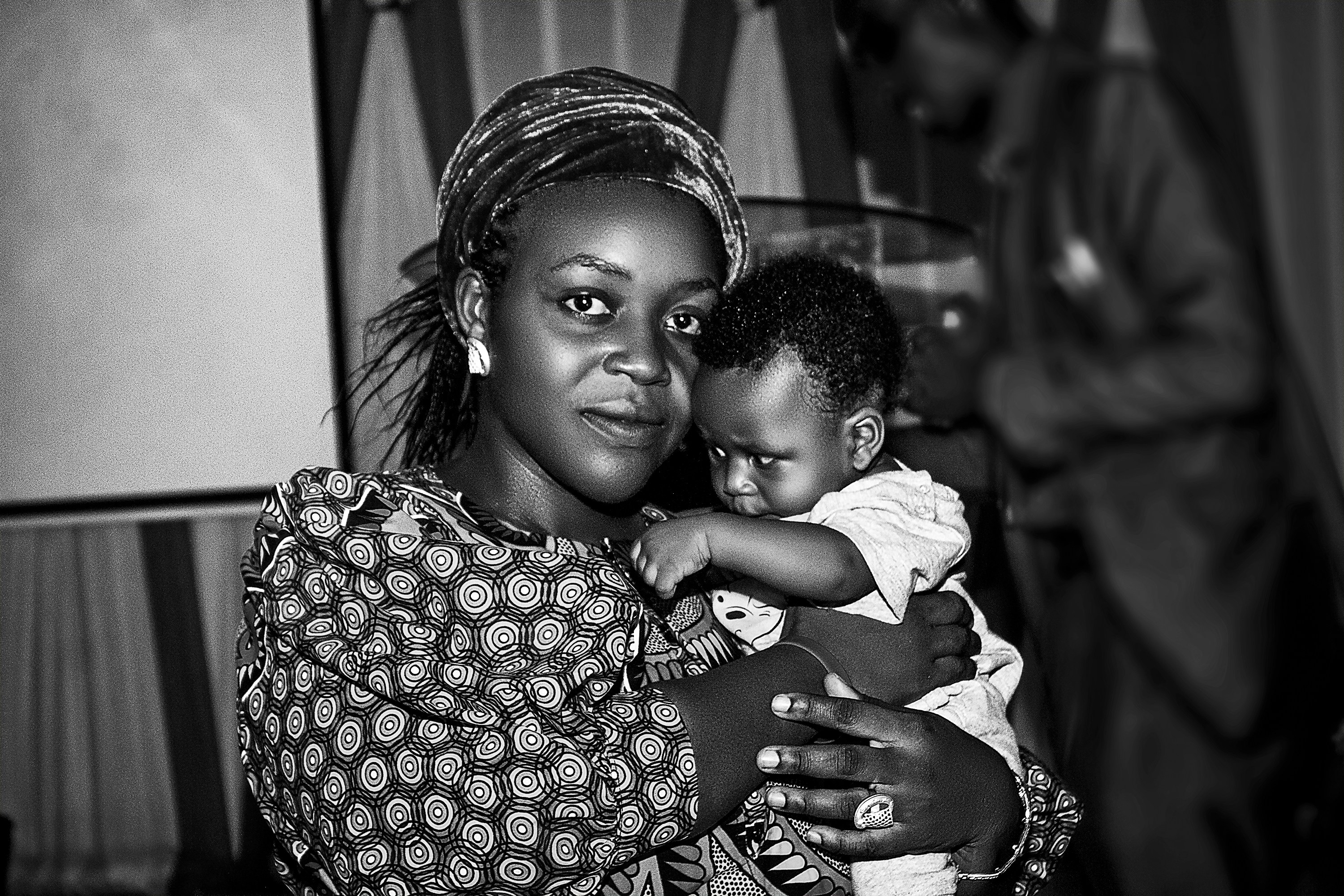 Une mère haïtienne qui peut soigner son enfant